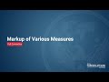 Markup of Various Measures Part II