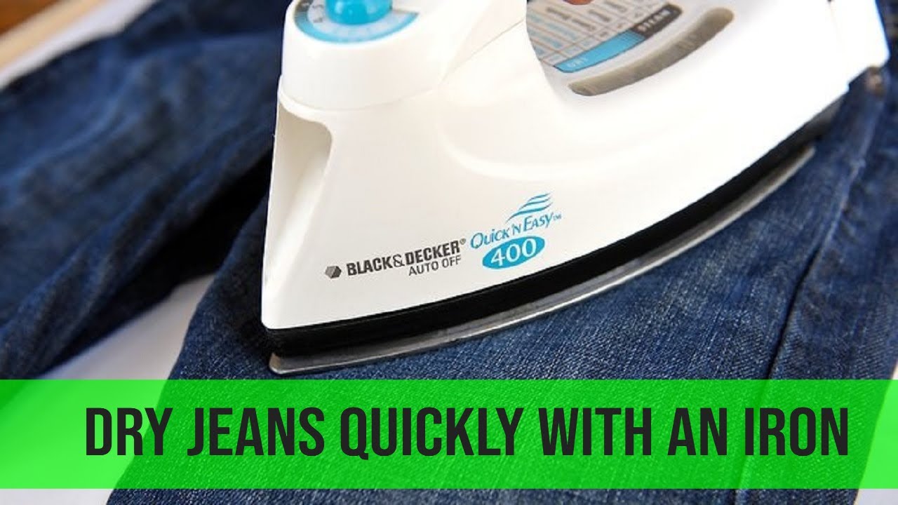 How To Dry Jeans Quickly With An Iron