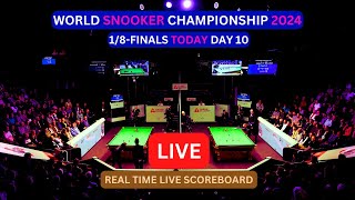 2024 World Snooker Championship LIVE Score UPDATE Today 1/8-Finals Day 10 Matches Apr 29 2024