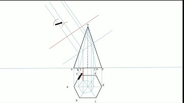 SECTION OF HEXAGONAL PYRAMID III (TRUE SHAPE)