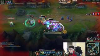 Doublelift with the INSANE triple kill!