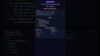 What is Try-With-Resources | Java Memory Hack in 30 sec! #coding #quiz #techstackwithhema #shorts