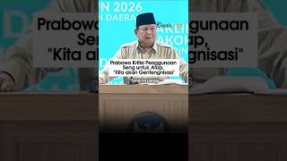 Prabowo Kritisi Penggunaan Seng Untuk Atap, "Kita akan Gentengnisasi"