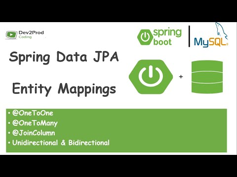  Entity Mapping | @OneToOne, @OneToMany, @JoinColumn| Spring Data JPA | Spring Boot | Dev2Prod Coding