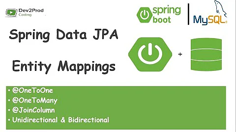 Entity Mapping | @OneToOne, @OneToMany, @JoinColumn| Spring Data JPA | Spring Boot | Dev2Prod Coding