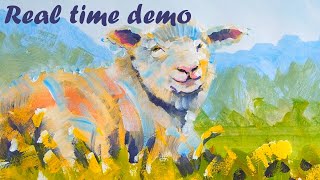Sheep painting