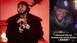 Diamond awaambia Davido,Bien,Stone Bway kuwa anataka kuwa na watoto 10