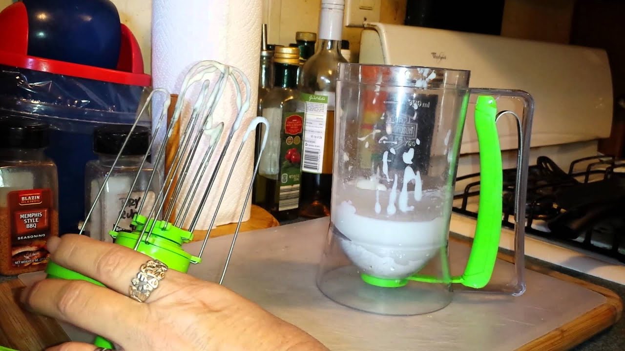 Cake batter dispenser and mixing system YouTube