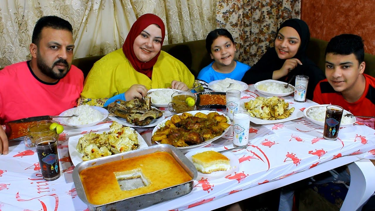 سفره ٥يوم رمضان وامير كان تعبان 😭😭