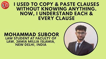 I used to copy & paste clauses without knowing anything. Now, I understand each & every clause