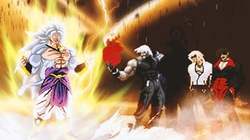 Limiter Cut Broly vs Final Rugal, Archimonde, Code Crashed Killer & Yagevil. MUGEN Multiverse