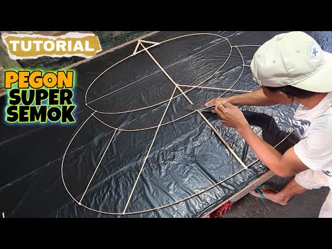 tutorial cara membuat layangan gapangan pegon semok 1 meteran PART 1