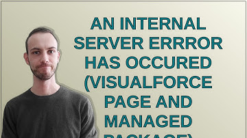 Salesforce: An Internal server errror has occured (visualforce page and managed package)