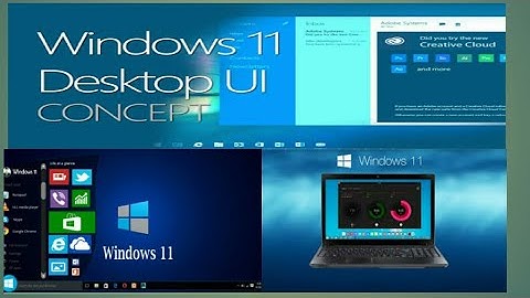 Windows 11 Desktop User Interface Concept