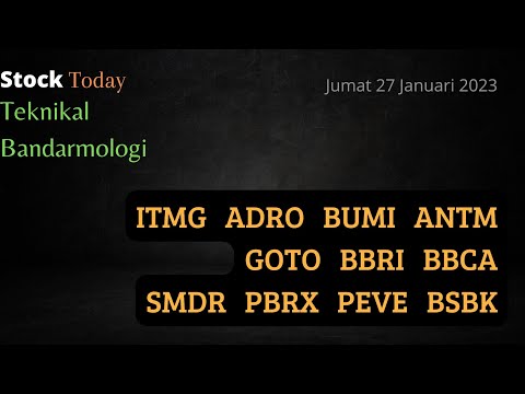 Analisa Saham Investzone 27/01/23, ITMG ADRO BUMI ANTM GOTO BBRI BBCA SMDR PBRX PEVE BSBK