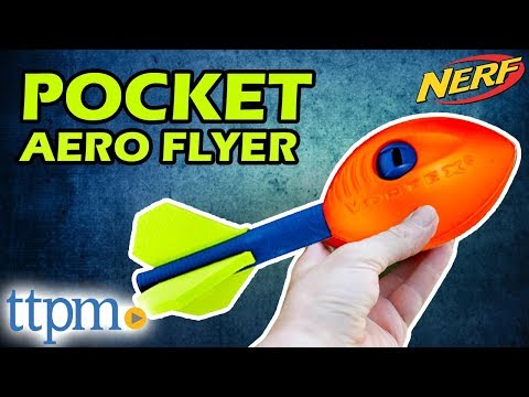 Nerf Sports Pocket Aero Flyer & Vortex Howler Football [REVIEW & Demo] | Hasbro Toys