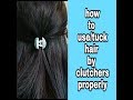 How to use / tuck your Hair properly using hair clutchers || easy,fast & quick hairstyle||kaurtips