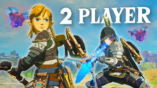 Zelda: Breath of the Wild split screen multiplayer mod shown in action