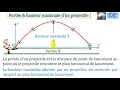 Porte  hauteur maximale dun projectile