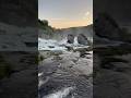 Rhine Falls Sunset View – Powerful Waterfall from Below (Schaffhausen, Switzerland)      #shorts