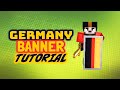 Minecraft germany banner tutorial  how to make the flag of germany as a banner in minecraft