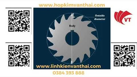 CẤU TẠO CỦA DAO PHAY MẶT (SIDE MILLING CUTTER)
