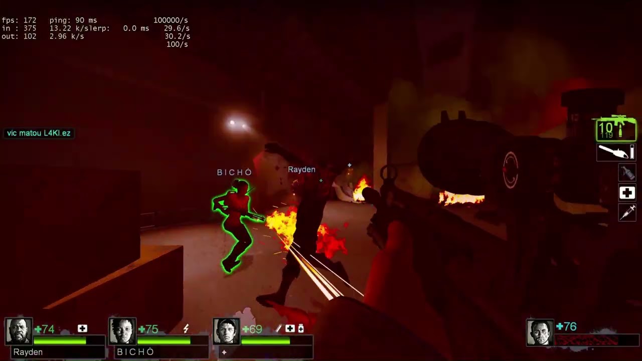 vic is hacking? - L4D2 versus