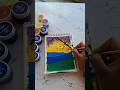 Easy gouache painting #beautifulpainting #art #sunset #moonlight #landscape  #viral # short