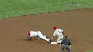 Lannan Nabs Robinson Stealing