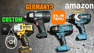 TEMU vs Modded DeWALT, Amazon & Metabo Impact Wrenches