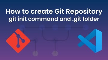 How to create a Git Repository | git init command | .git folder