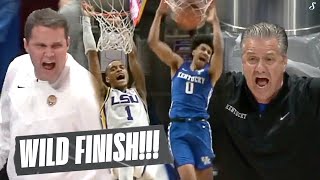 No.16 Kentucky vs No.21 LSU Ends In WILD Fashion!