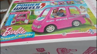 BARBIE DREAM CAMPER POWER WHEELS ASSEMBLE