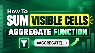 How to sum visible cells & ignore error values in Excel - Learn the Aggregate Excel