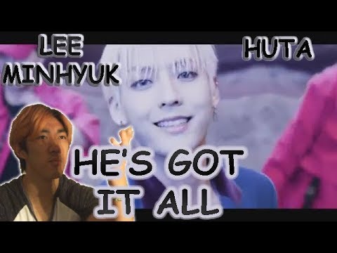 {PINK HAIR REACTIONS 62} HUTA AKA LEE MINHYUK (이민혁) YA - MV Reaction video to gif