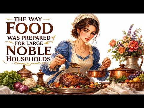 🍖🏰🔥 The Way Food Was Prepared for Large Noble Households 📜😴 | History for Sleep