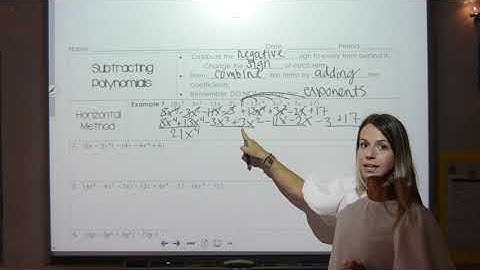 Adding and Subtracting Polynomials Part 3
