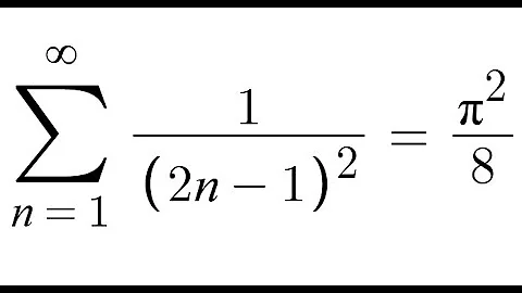 Sum of the reciprocals of the odd squares