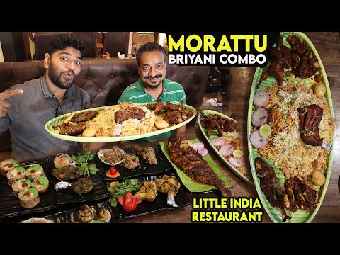 750 rupees Morattu Biriyani Combo - Little India Restaurant #tamilfoodie