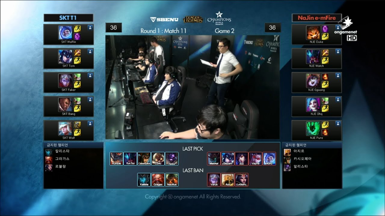 NJE vs SKT Game 2 Highlights (Champions Korea Summer 2015)