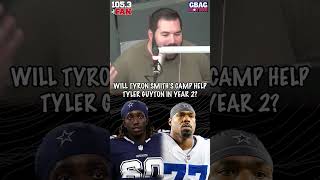 Will Tyron Smith's training help Tyler Guyton in Year 2? #dallascowboys #tylerguyton #nflshorts
