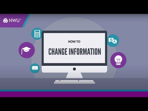 How to change information