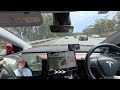 Tesla FSD From Umina Beach to Sydney