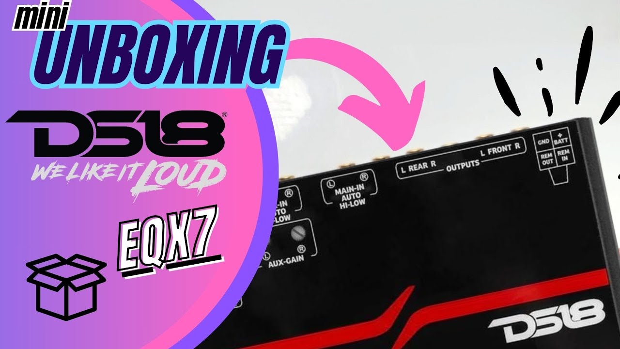DS18 Equalize EQX7 - Equalizzatore 4 Pin Con Ingresso Hi-Low E Spina Di Alimentazione
