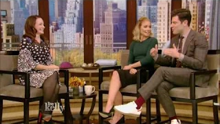 Kristin Davis interview Live With Kelly  11/22/2016  co-host Max Greenfield