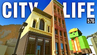 Making Realistic Buildings In My CITY! - Let's Play Minecraft 576