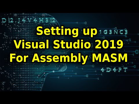 Setting up Visual Studio 2019 for Assembly MASM