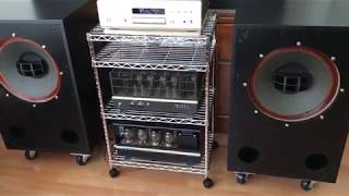 ALTEC 605A Duplex Speaker System  ,  6336A  OTL  Amplifier , DENON DVD-5000 DVD CD Player