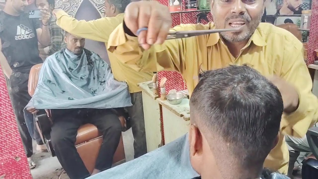 Indian man haircut series 64