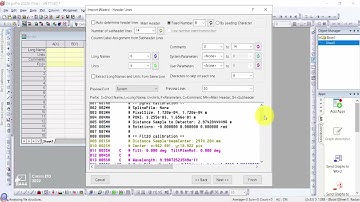 3.3 Importanción avanzada (import Wizard Tool). OriginPro 2022